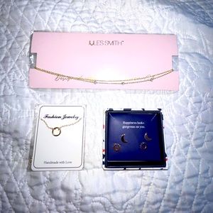 JEWELRY BUNDLE- 2 necklaces and 2 pairs of earrings